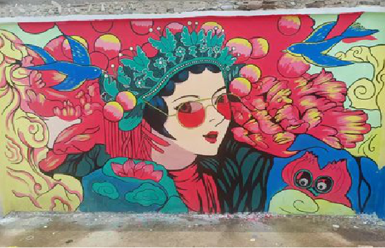  霍邱墙体彩绘-网红墙