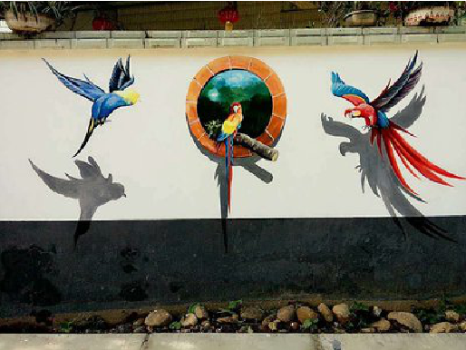  霍邱视觉错位-3D墙绘设计