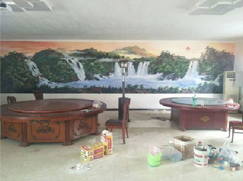  霍邱墙绘-写实风景