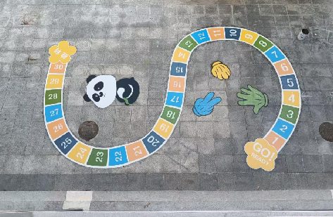  霍邱地面游戏彩绘