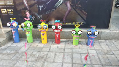  霍邱商业区彩绘