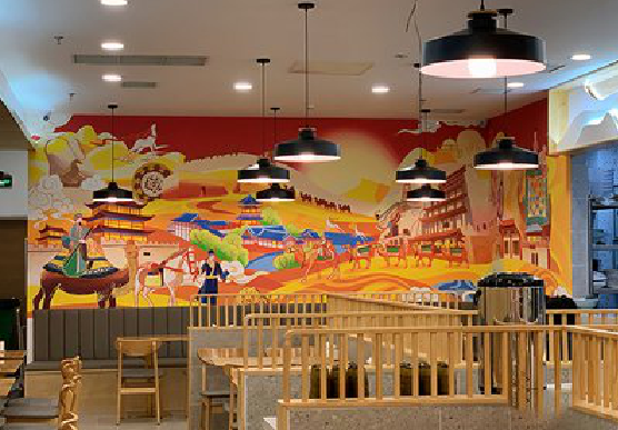  霍邱商业空间彩绘介绍。