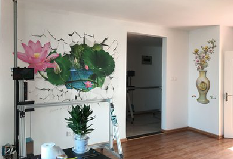  霍邱墙体彩绘相比墙纸的优势。